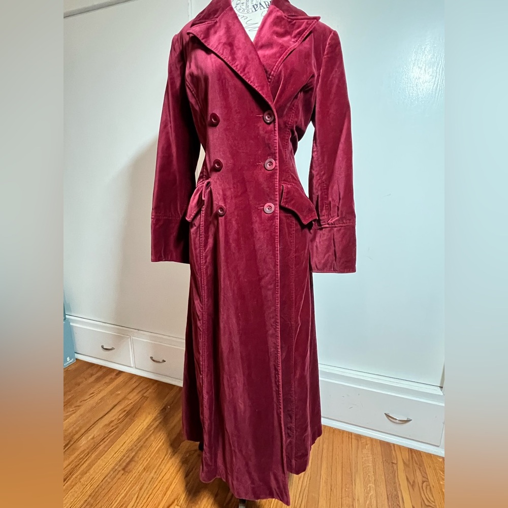 Beautiful Velvet Double Breasted Coat
